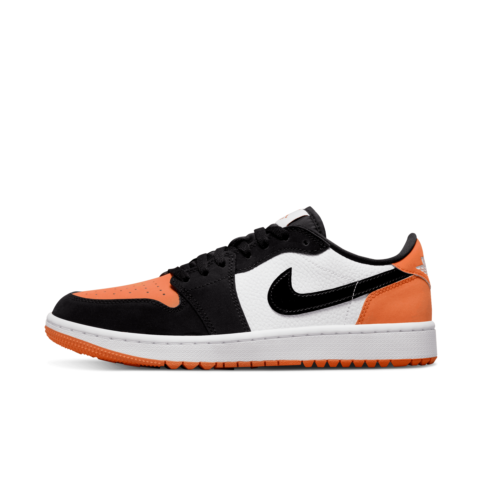 Air Jordan 1 Low G Spikeless Golf Shoe - Black/Orange | NIKE | Golf 